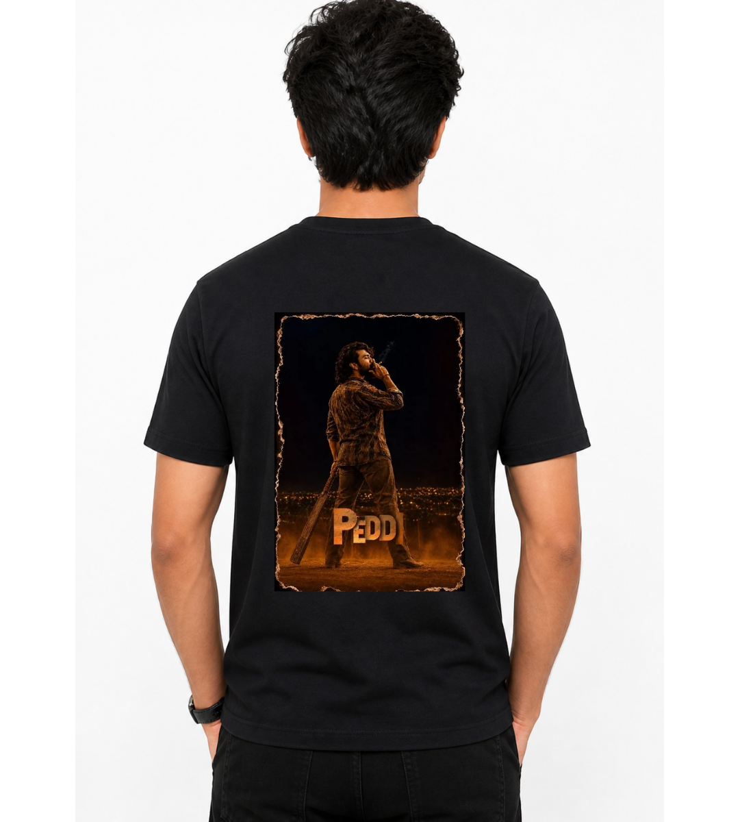 Peddi regular T-Shirt Black-100% Premium Cotton