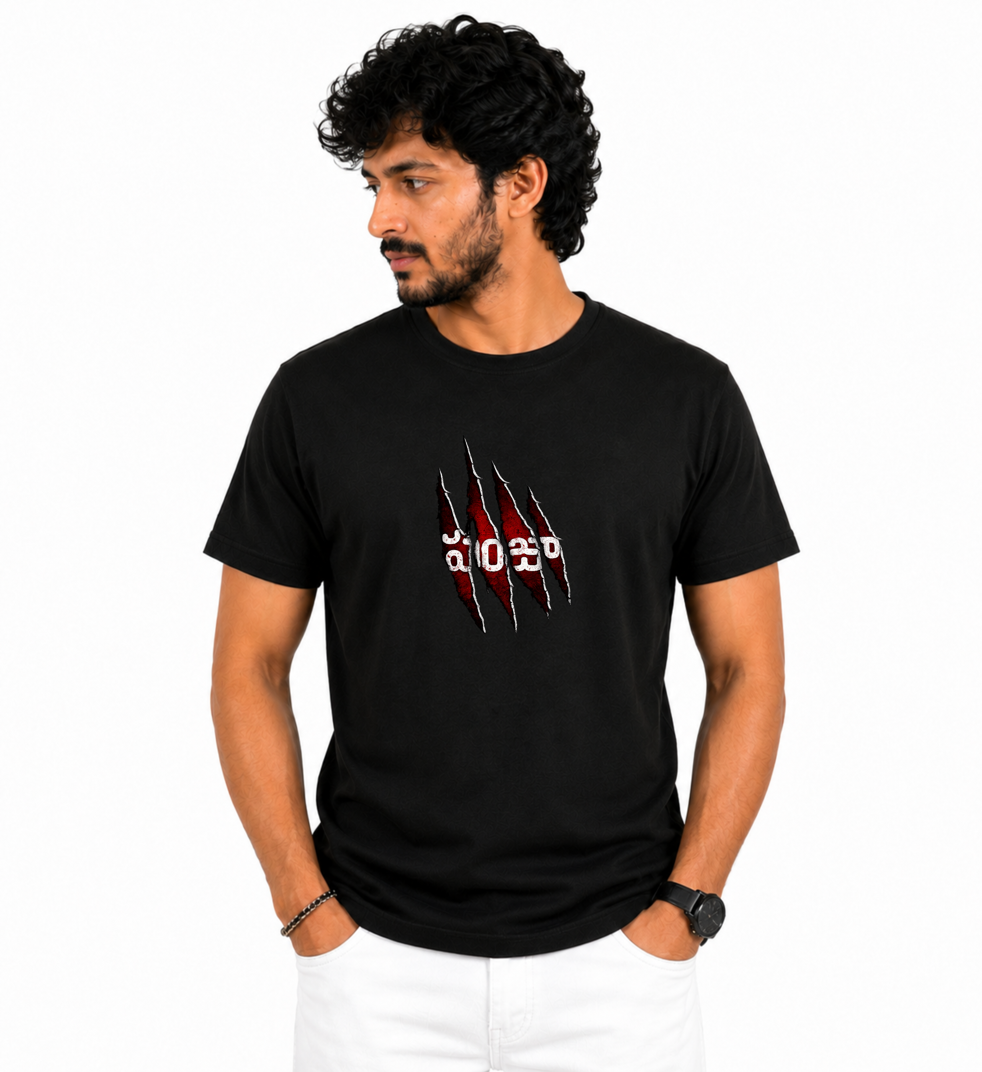 PSPK Regular T shirt-Black&Blue