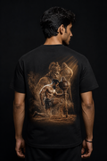 Peddi hanuman T-Shirt Black-100% Premium Cotton
