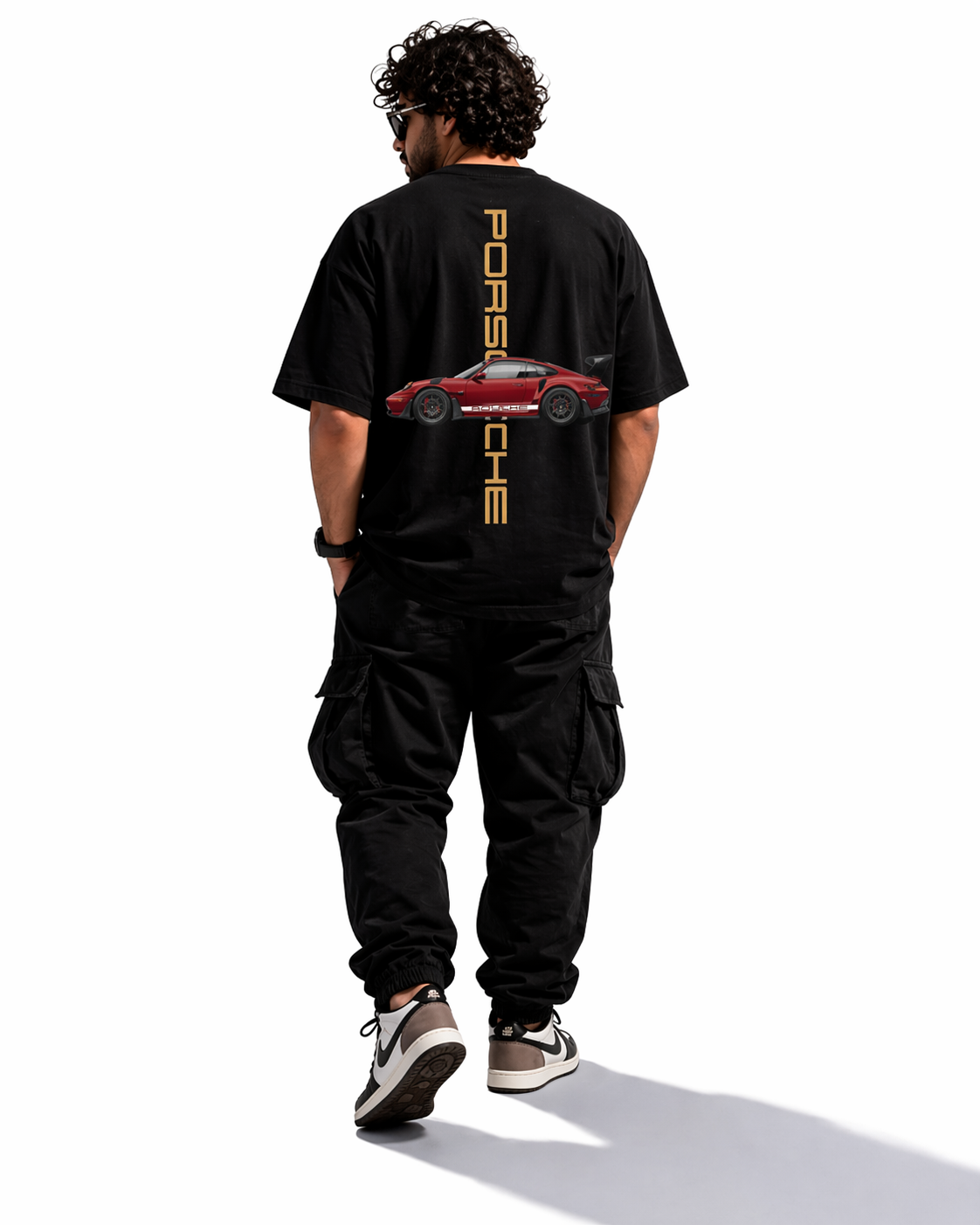 Porsche Oversized unisex T-Shirt – Black