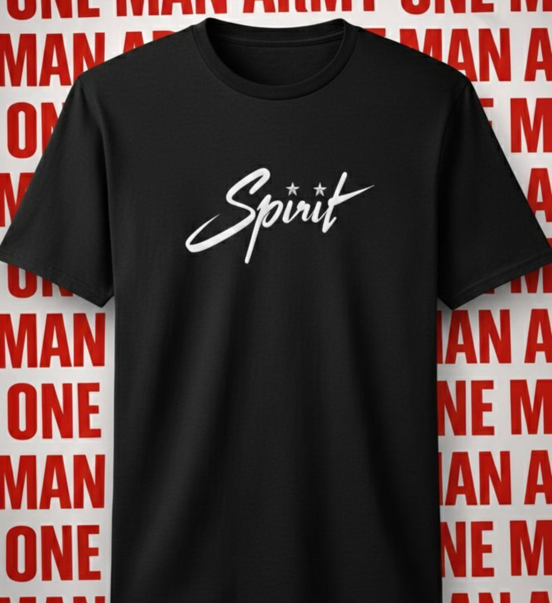 Spirit – One Man Army Regular Black | Premium Cotton Streetwear