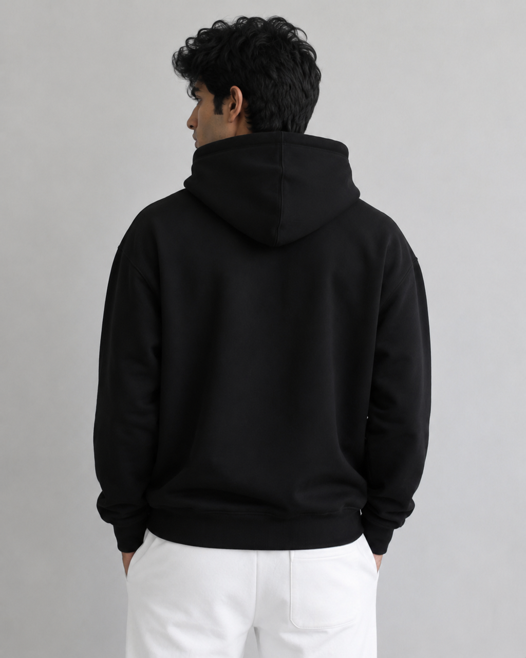 Black Regular Hoodie