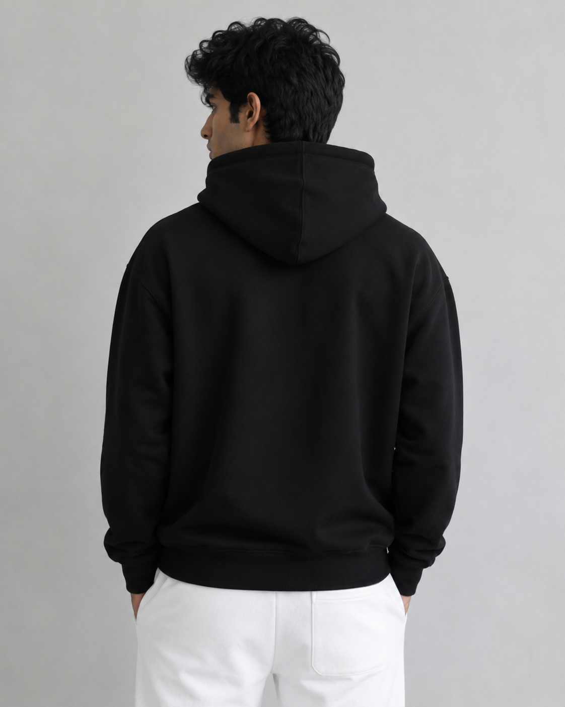 Black Regular Hoodie