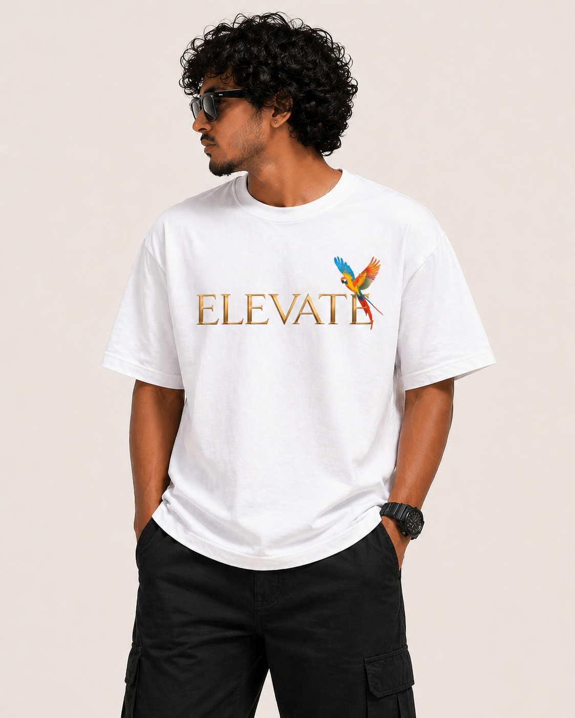 Elevate Parrot Oversized Unisex T-Shirt