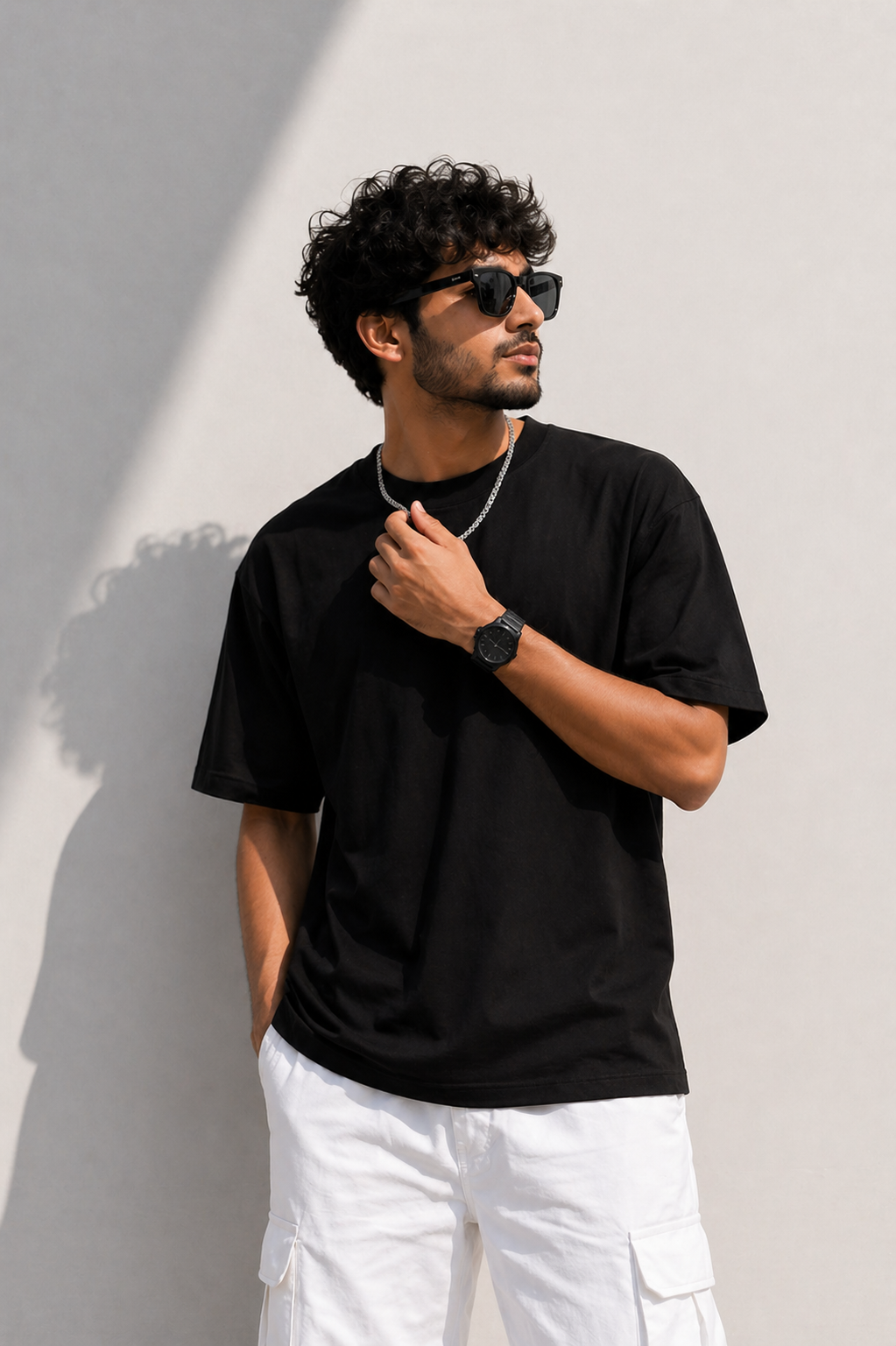 Black Plain Oversized T-Shirt | 100% Premium Cotton