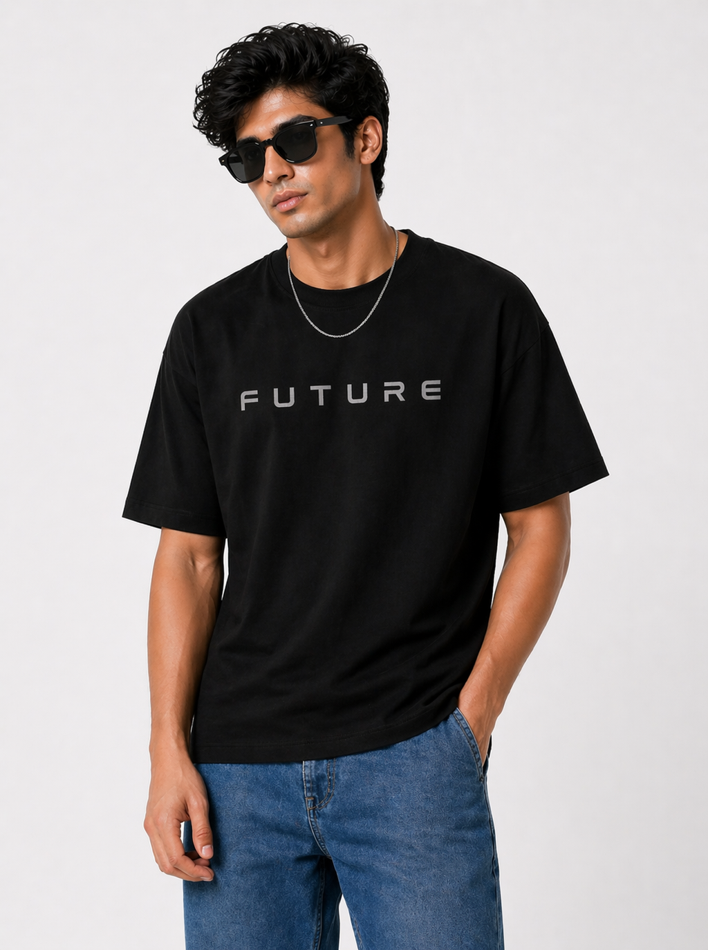 Future Regular Fit Men's Minimal Graphic T-Shirt –