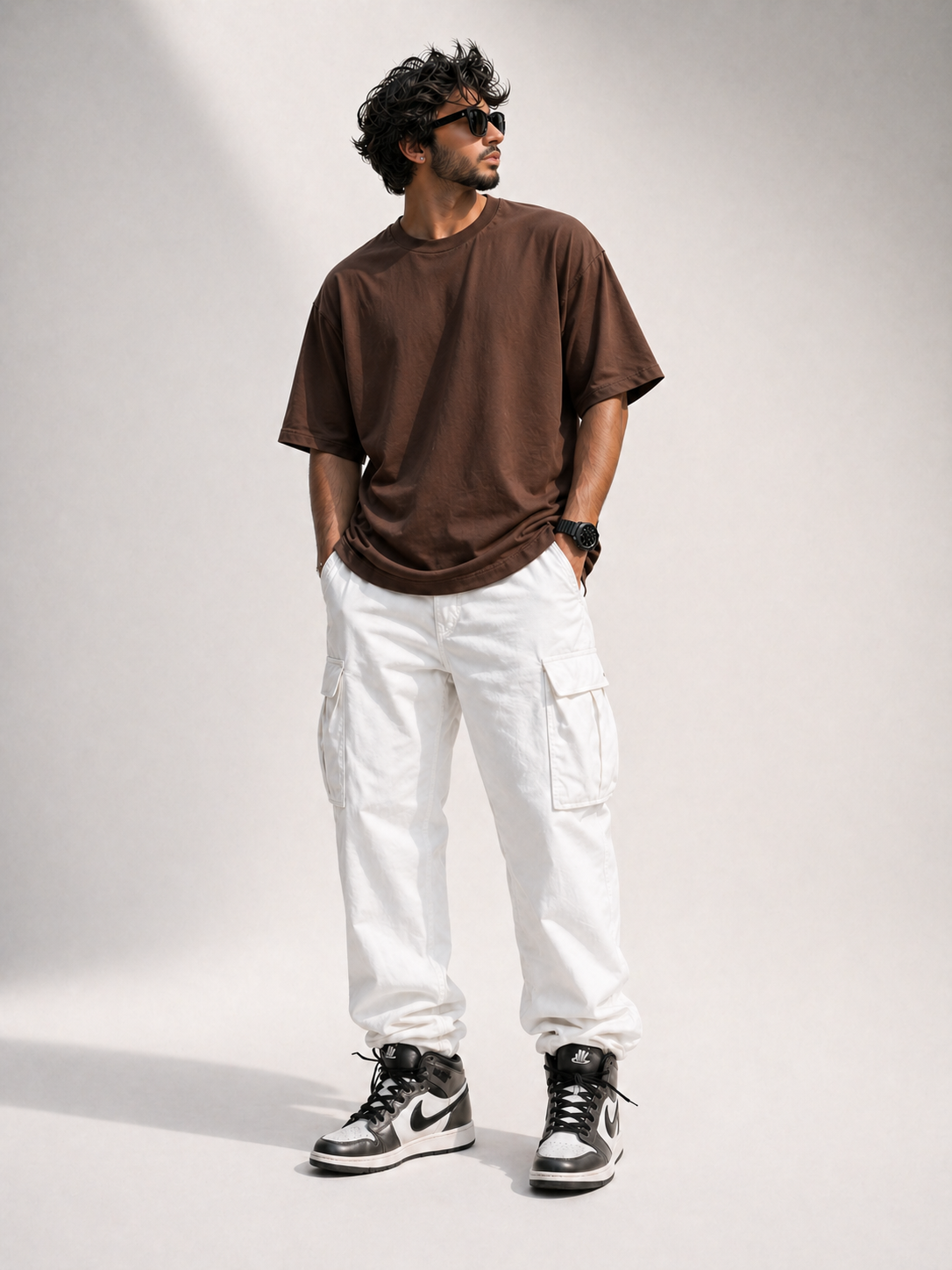 Brown Plain Oversized T-Shirt | 100% Premium Cotton