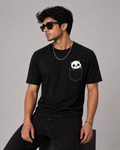 Quiet Companion – Panda Pocket Regular Fit T-Shirt