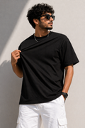 Black Plain Oversized T-Shirt | 100% Premium Cotton