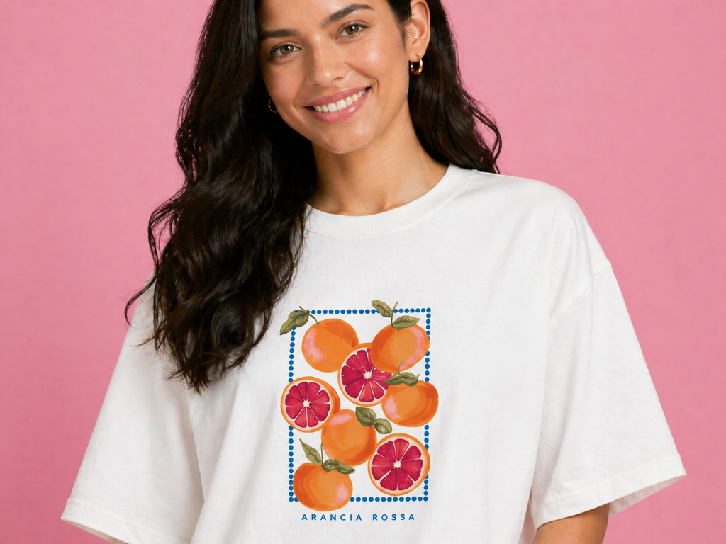 Orange Fruit Oversized Unisex T-Shirt