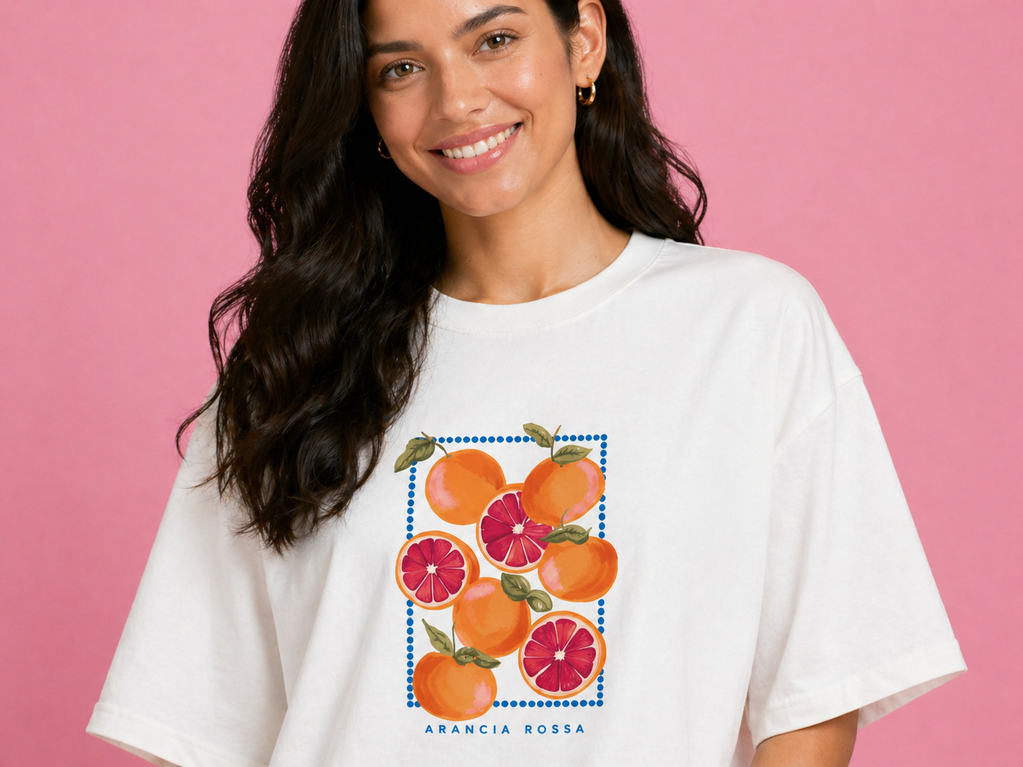 Orange Fruit Oversized Unisex T-Shirt