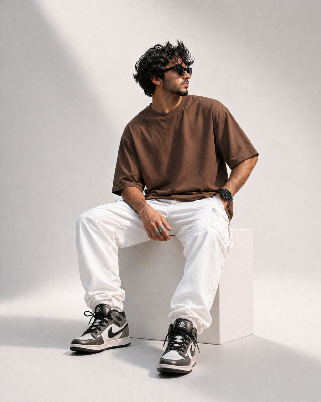 Brown Plain Oversized T-Shirt | 100% Premium Cotton