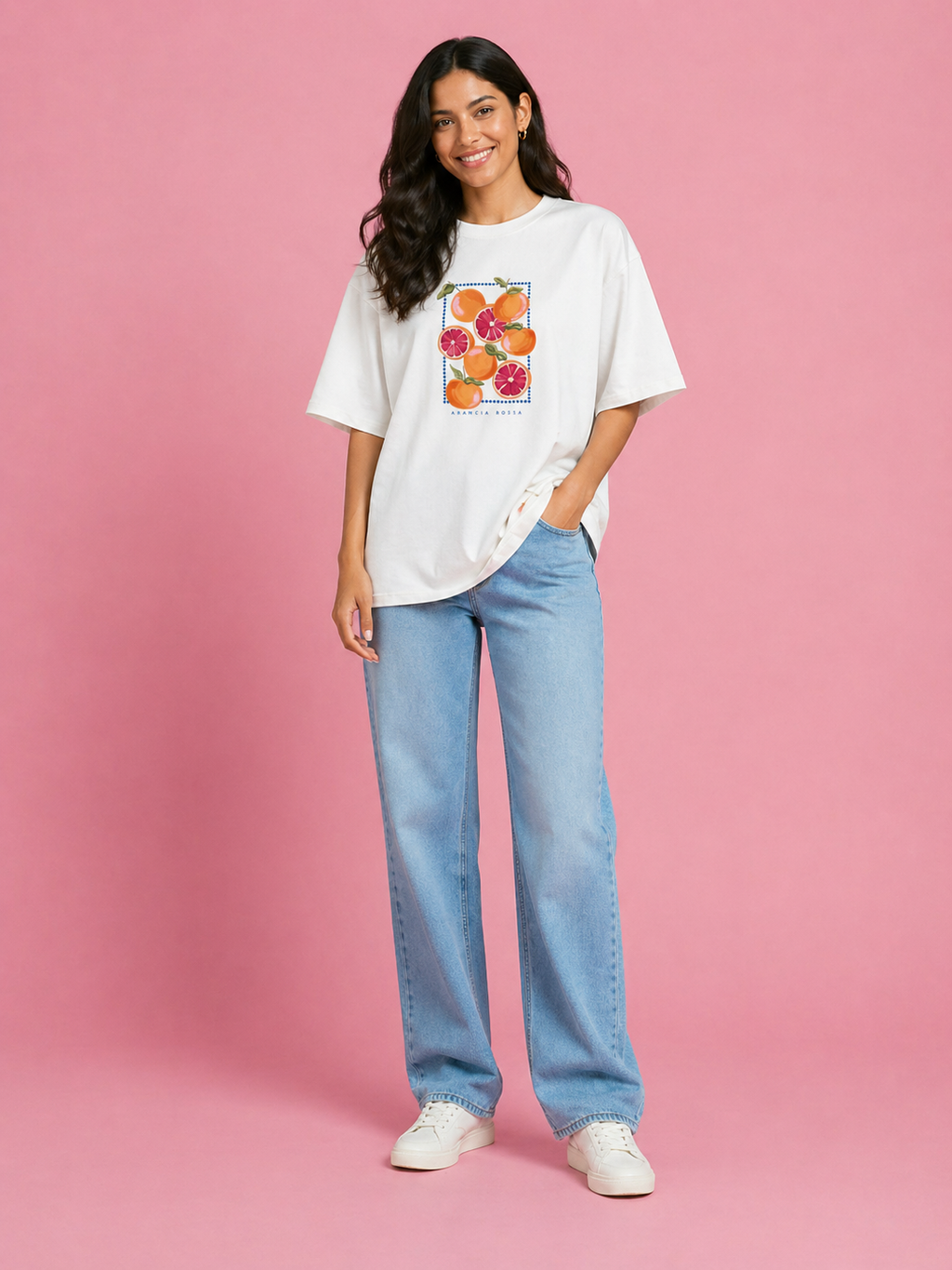 Orange Fruit Oversized Unisex T-Shirt