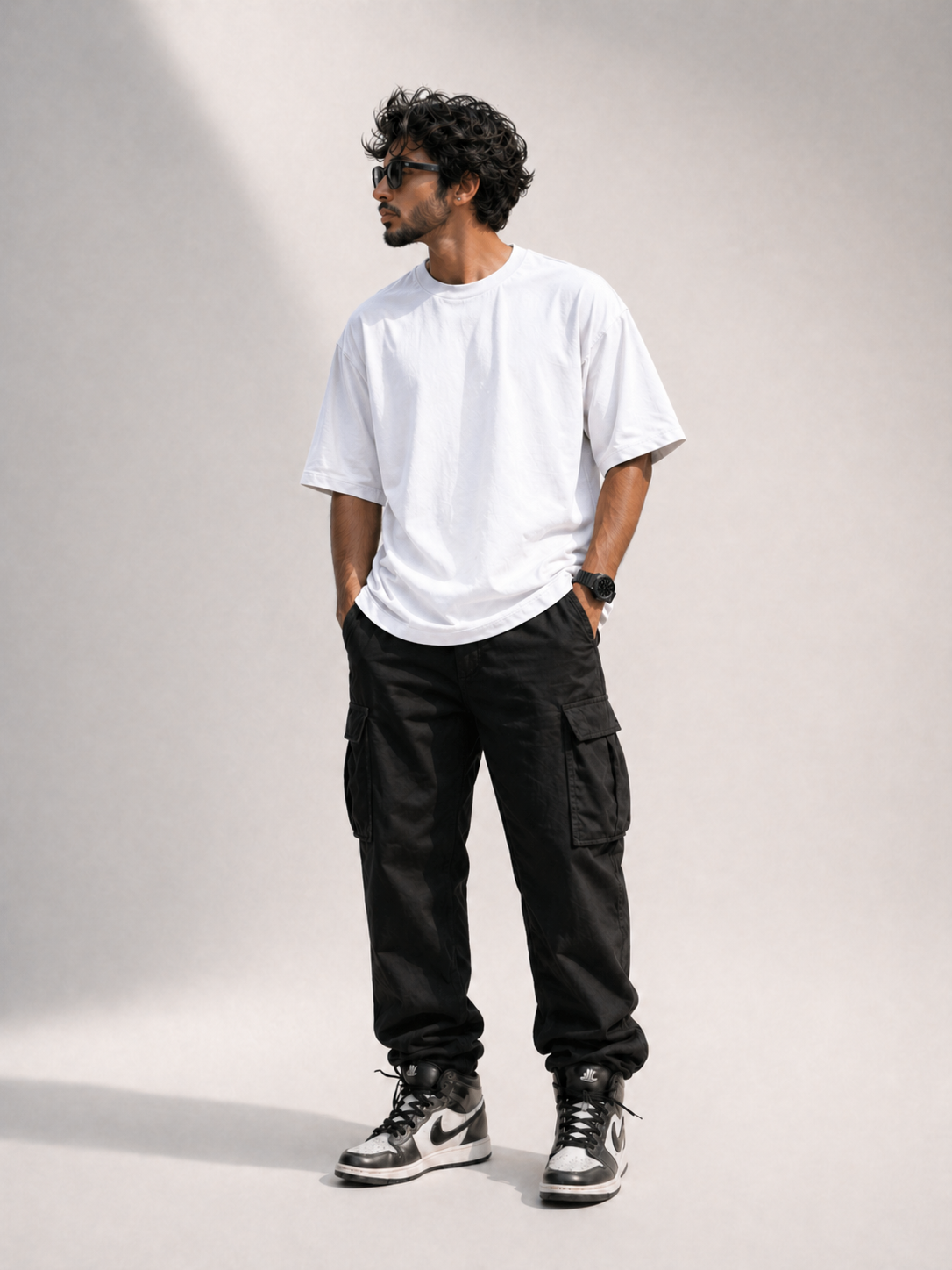 White Plain Oversized T-Shirt | 100% Premium Cotton
