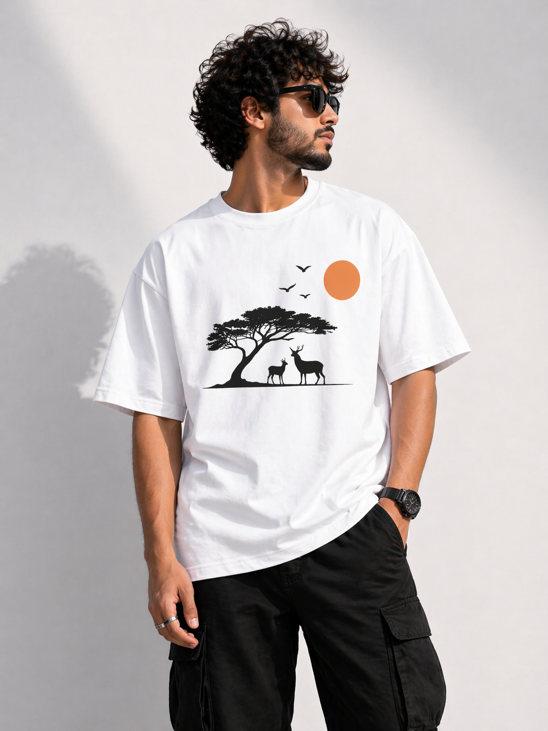 Sunset Wilderness Oversized Unisex T-Shirt