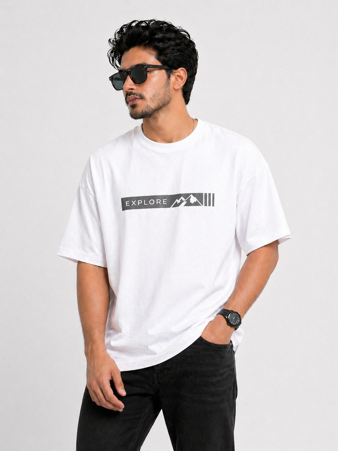 Explore The Sunset Wilderness Oversized Unisex T-Shirt
