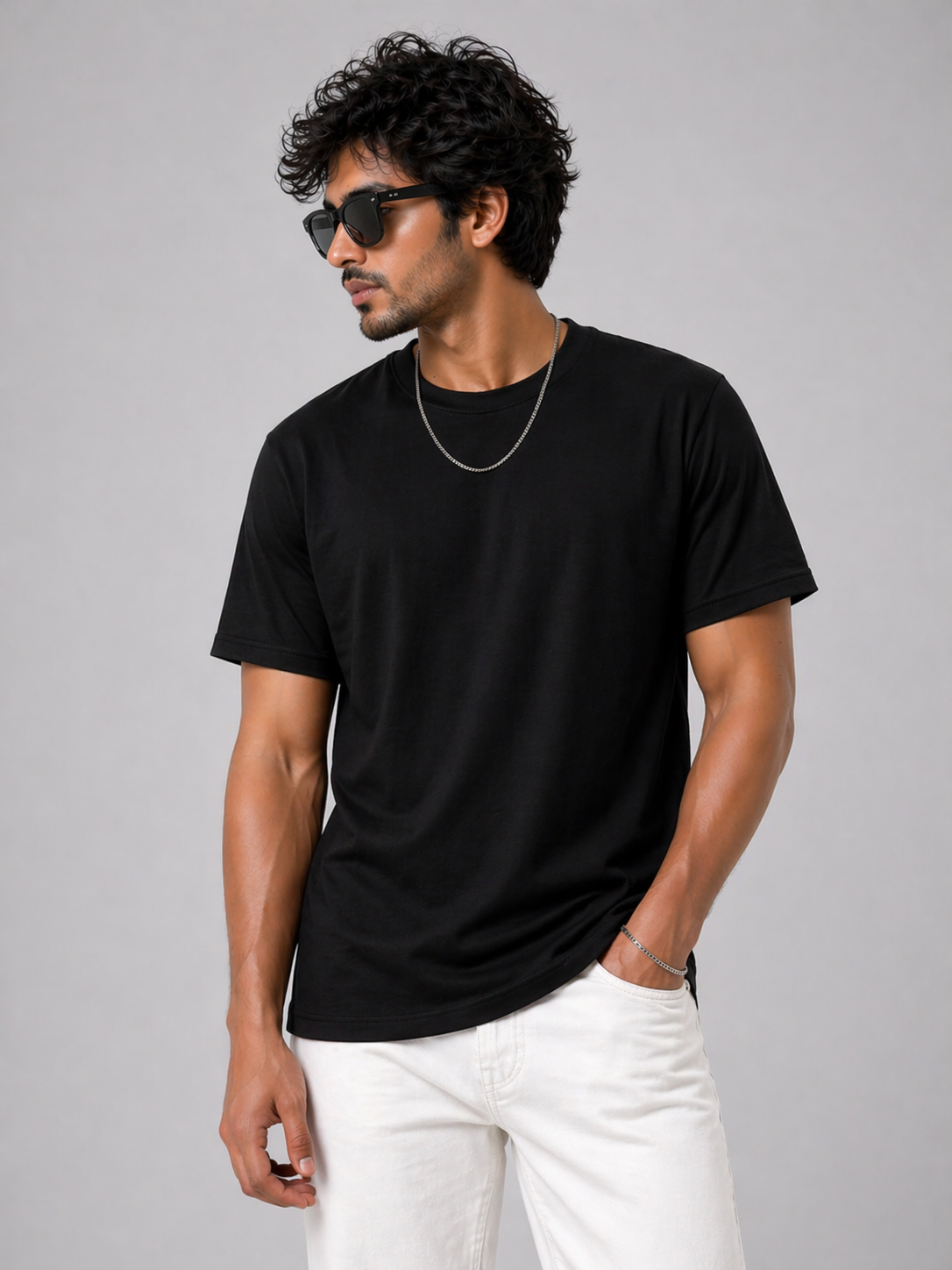 Black T-Shirt Regular fit