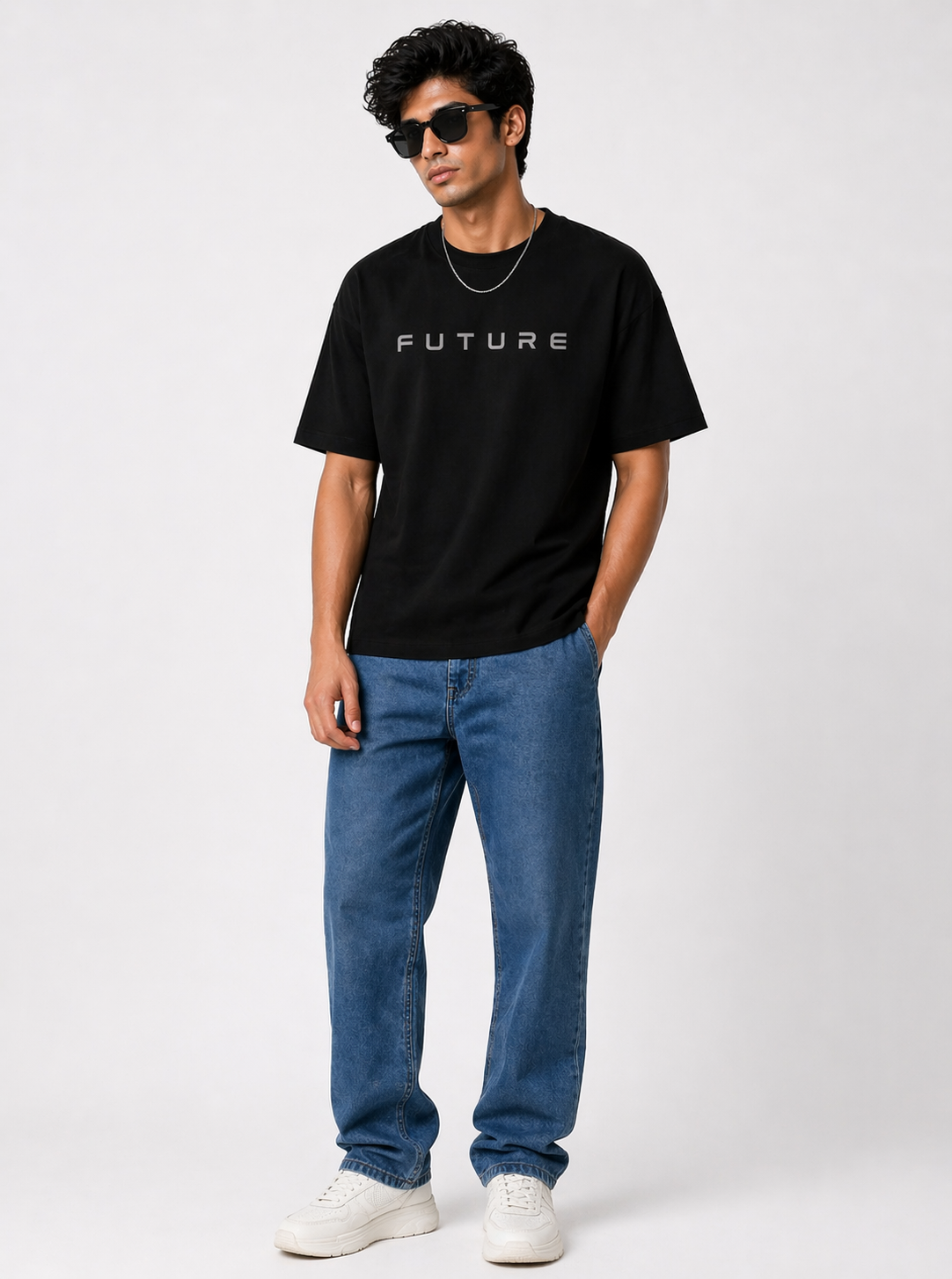 Future Regular Fit Men's Minimal Graphic T-Shirt –