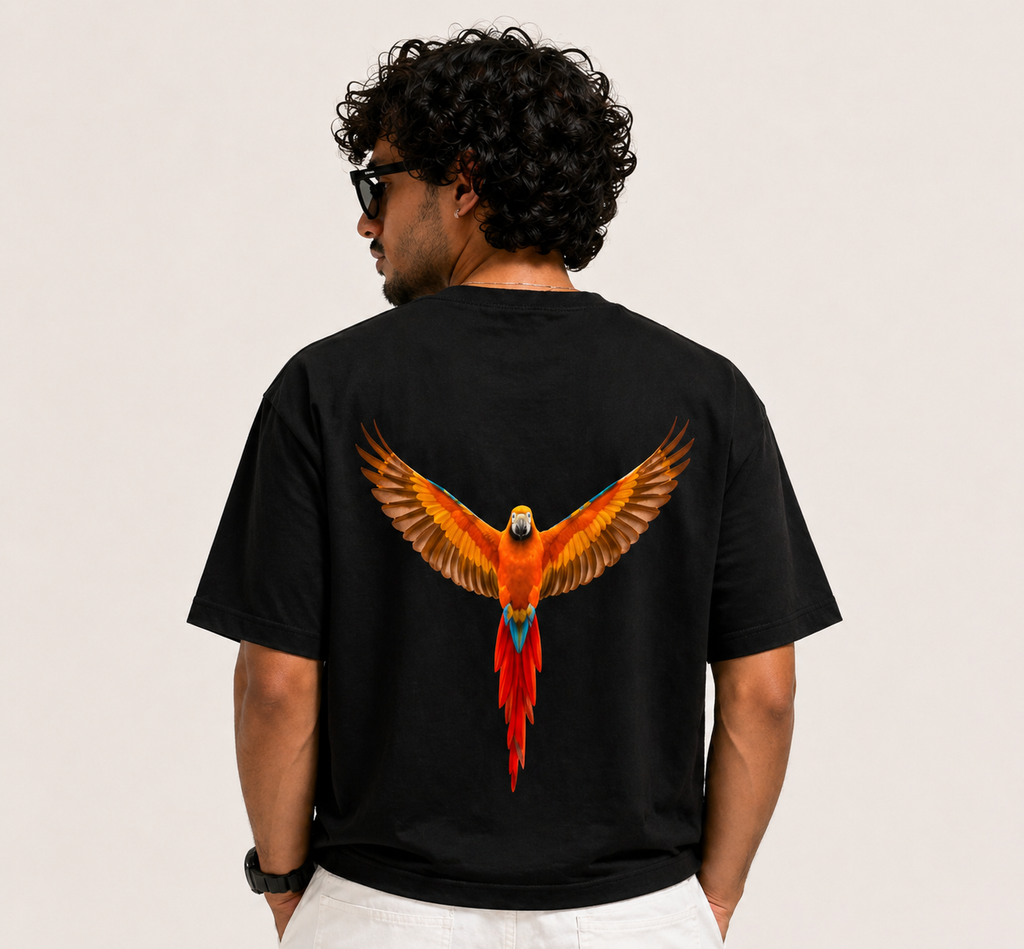 Elevate Parrot Oversized Unisex T-Shirt
