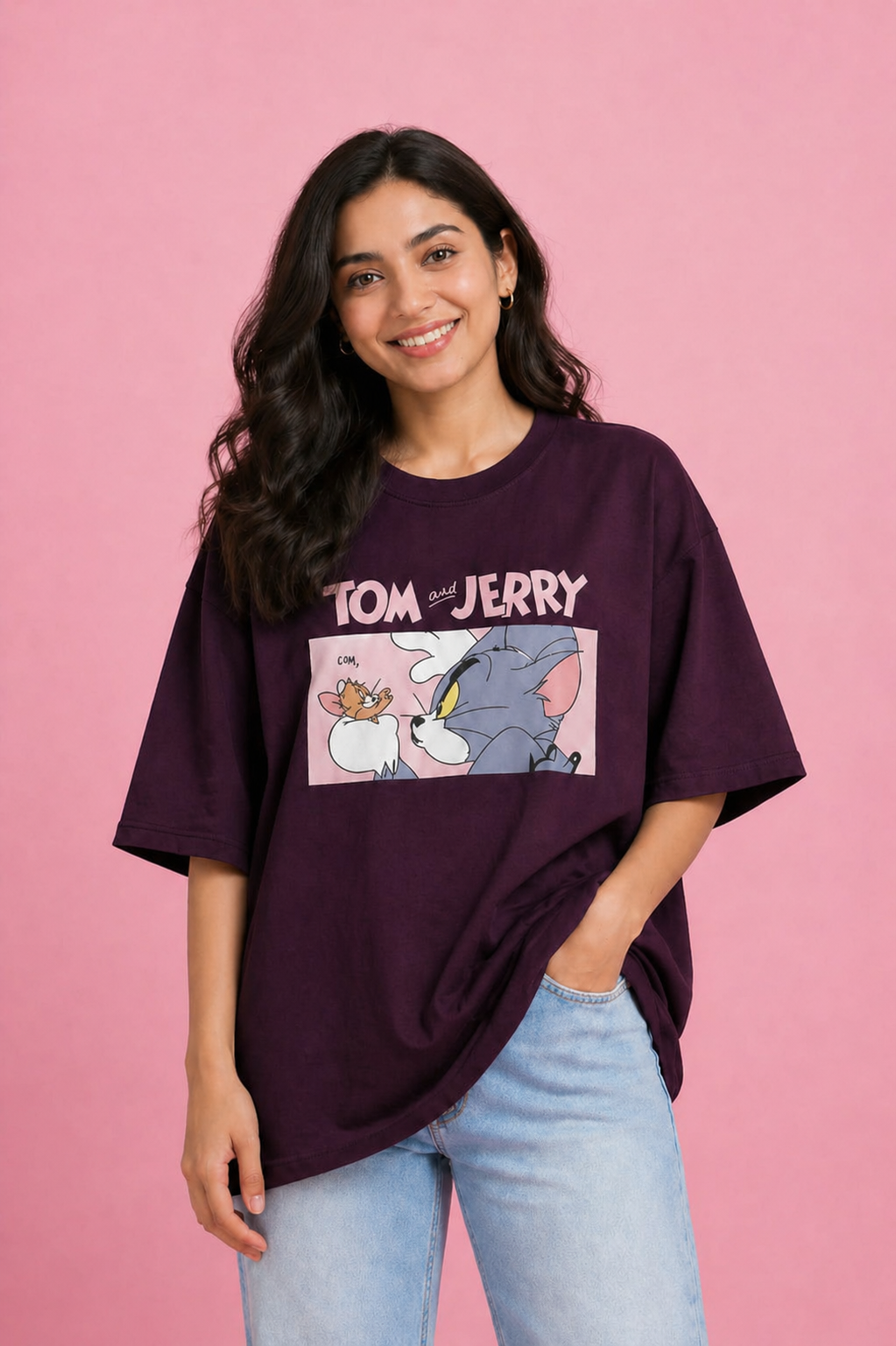 Tom & Jerry Oversized Unisex T-Shirt