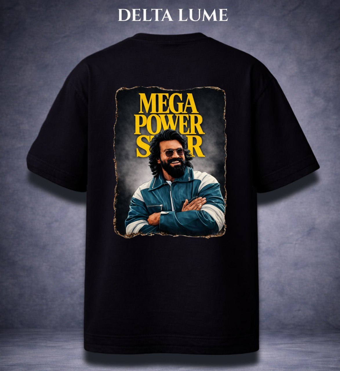 Mega Power Star regular T-Shirt Black-100% Premium Cotton