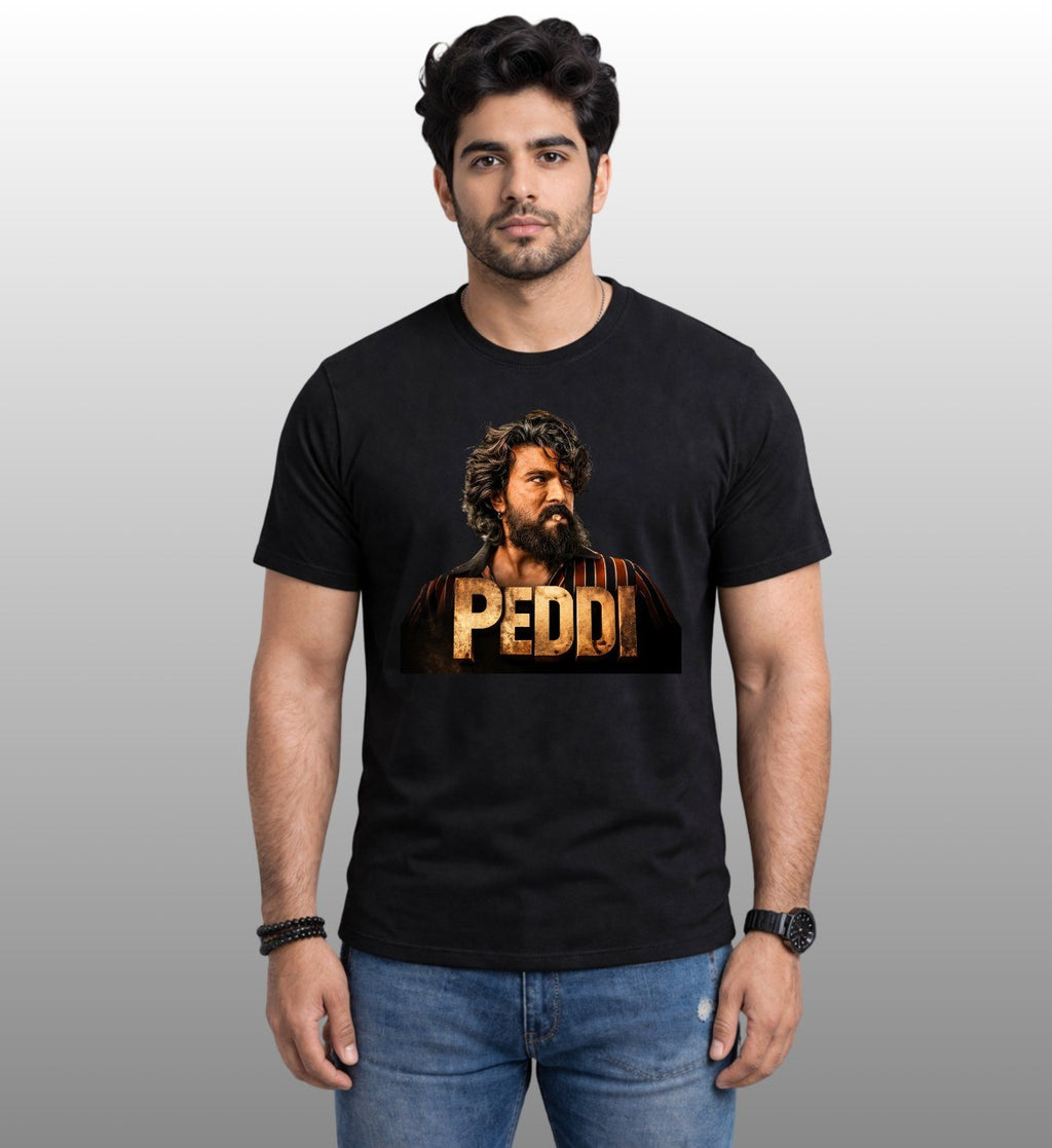 Peddi Power regular T-Shirt Black-100% Premium Cotton