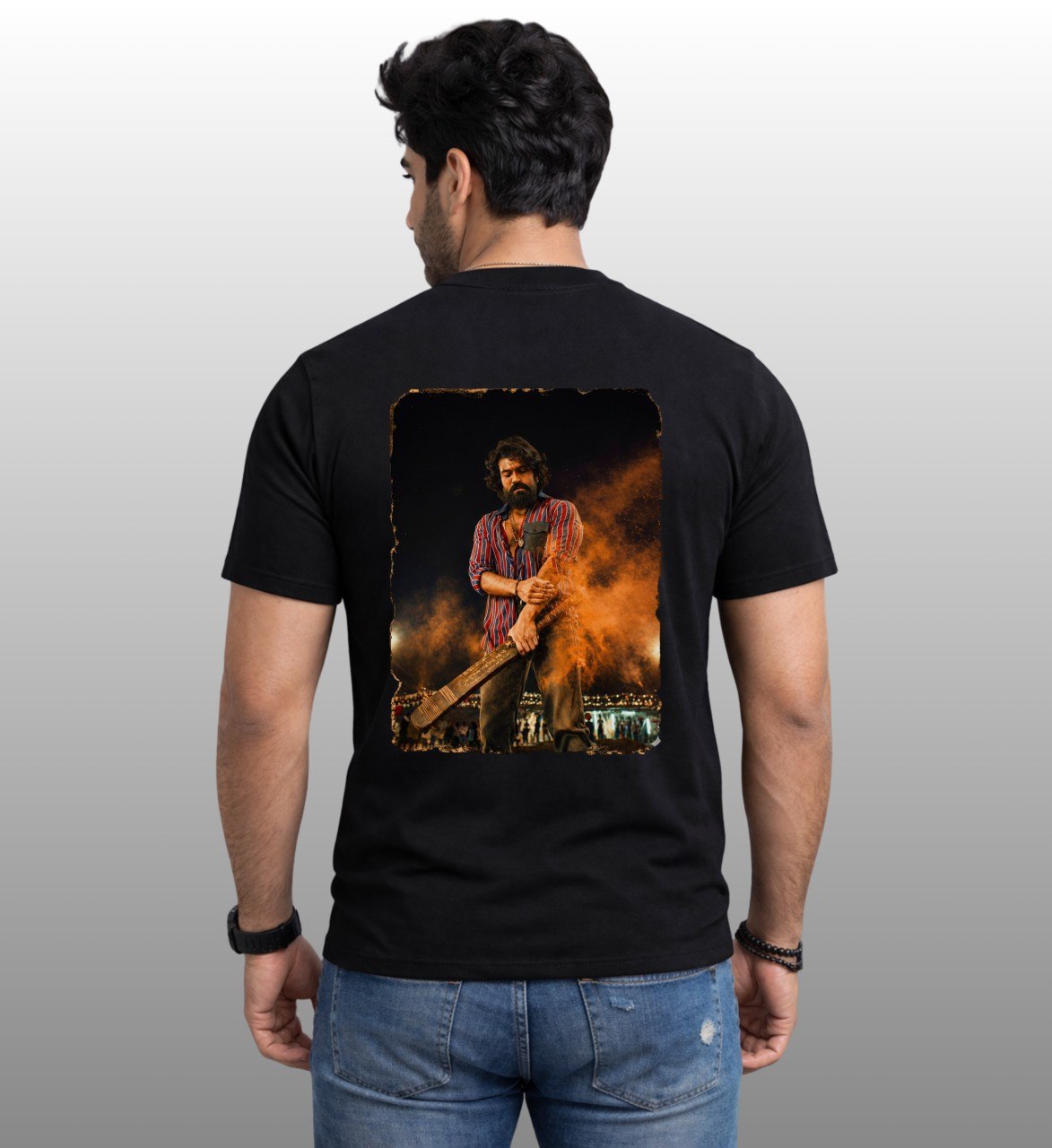 Peddi Power regular T-Shirt Black-100% Premium Cotton