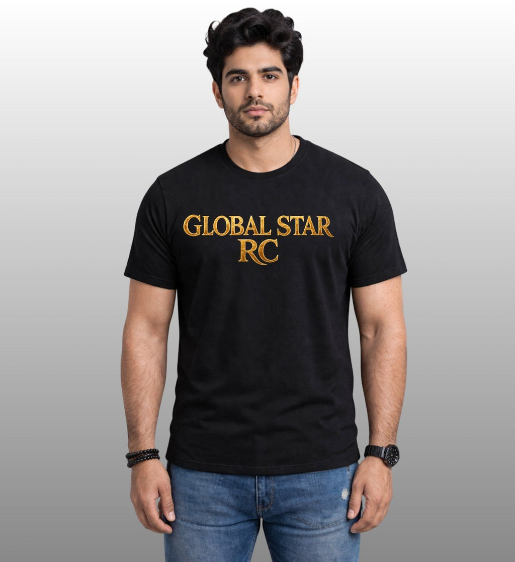 Global Star RC Classic regular T-Shirt Black-100% Premium Cotton
