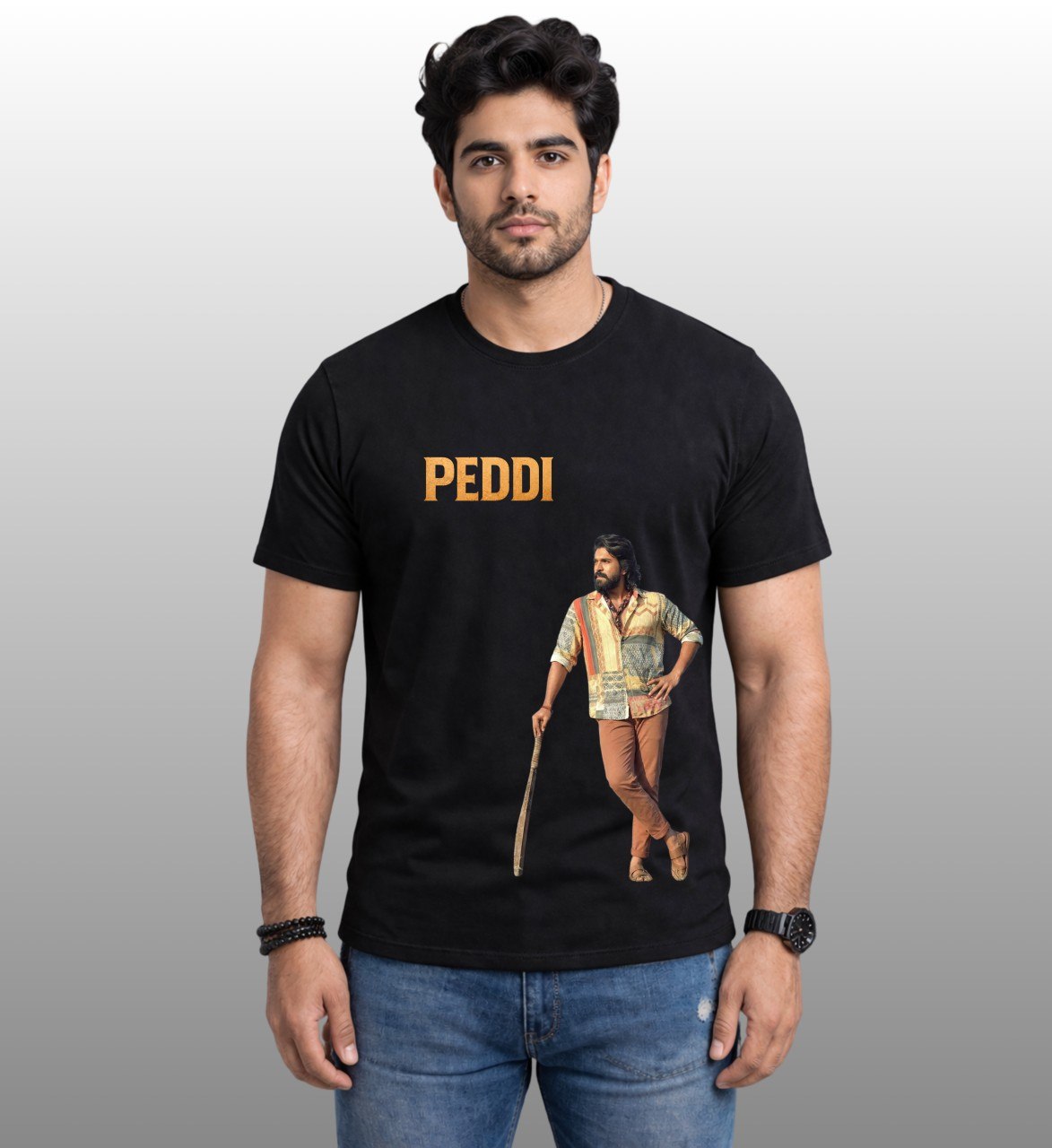 Peddi Minimal regular T-Shirt Black-100% Premium Cotton